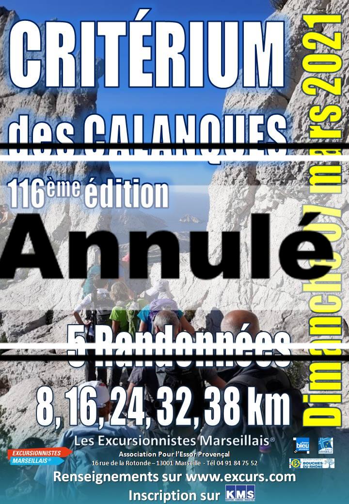 Affiche CRITERIUM Des Calanques