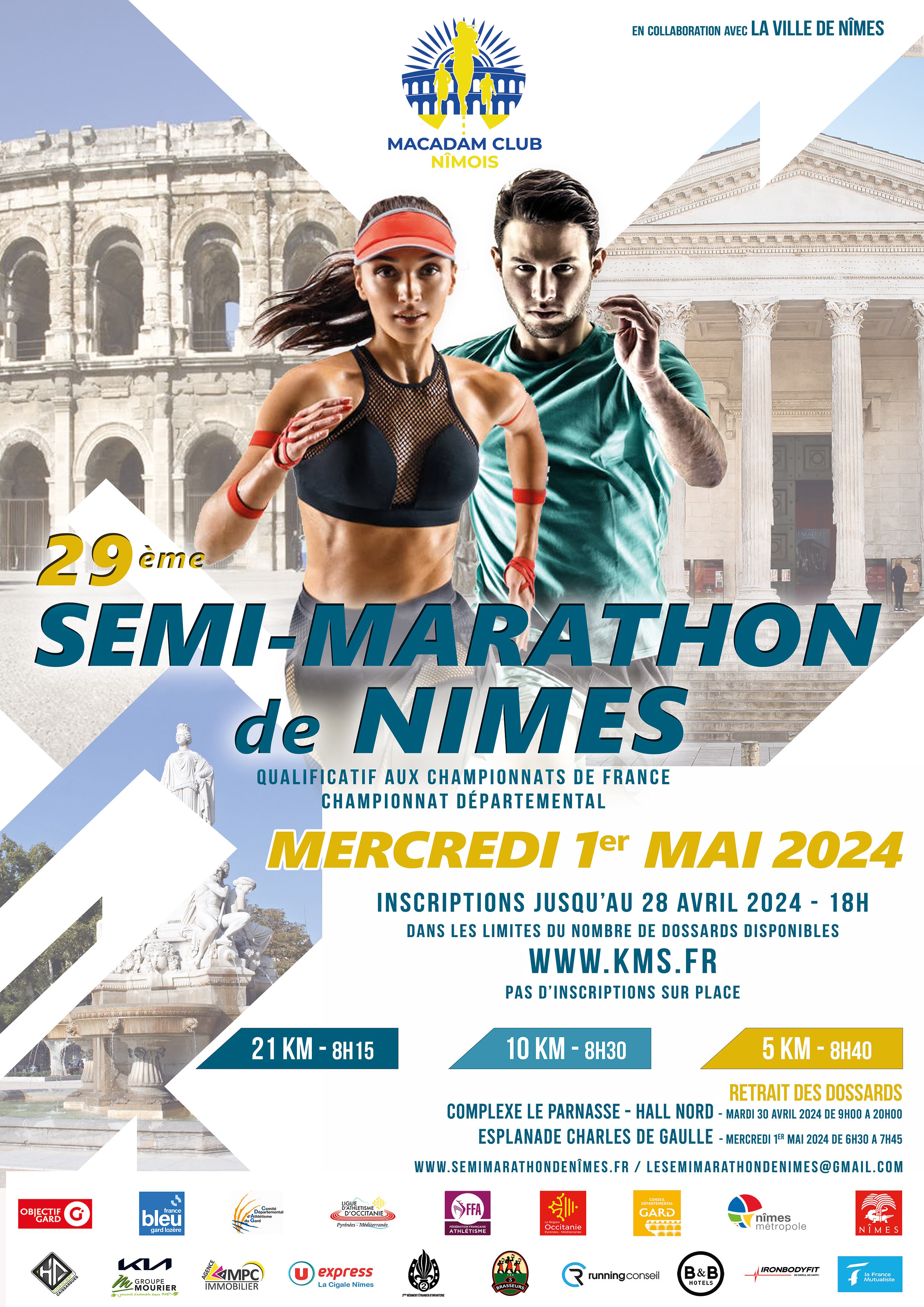 5Km, 10Km et Semi Marathon de Nimes