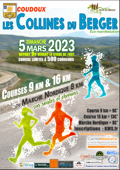 Courses 9KM et 16KM - Marche Nordique 8KM - Les Collines du Berger 2023 - 41ème édition